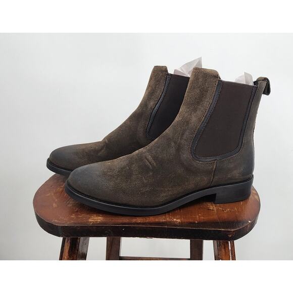 Thursday Boot Company Duchess Boot In Dark Olive Suede Size 7.5 - Picture 7 of 13